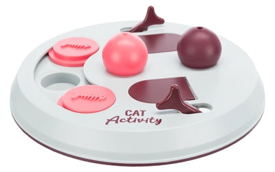 Trixie Cat Activity Flip Board Bes / Roze / Lichtgrijs - 23x23 cm