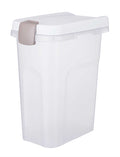 Trixie Voerton Luchtdicht Afsluitbaar Kunststof Transparant Wit / Wit - 15 ltr 22x34x41.5 cm