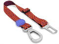 Morso Honden Autogordel Gerecycled Urban Lizard Rood - 40-65x2.5 cm Tot 80 kg