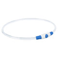 Trixie Lichtgevende Halsband Usb Flash Light Oplaadbaar Tpu Blauw - 65x0.8 cm