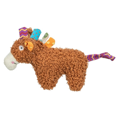 Trixie Paard Pluche Met Kattenkruid / Catnip Bruin - 15 cm