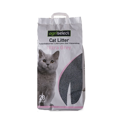 Agriselect Ultra Grey Kattenbakvulling - 20 ltr