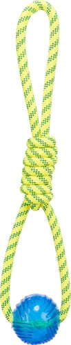 Trixie Aquatoy Touw Trekspeeltje Drijvend Polyester Geel / Groen - 6x6x40 cm