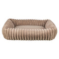 Trixie Hondenmand Lonni Ribfluweel Hoekig Lichtbruin - 65x50 cm