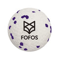 Fofos Super Stuiter Bal Wit / Paars - 7x7x7 cm