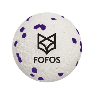 Fofos Super Stuiter Bal Wit / Paars - 7x7x7 cm