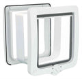 Trixie 4-Weg Kattenluik Xl Inclusief Tunnelstuk Wit - 24x28 cm