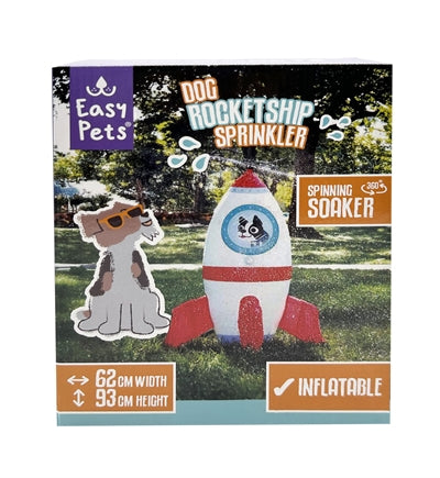 Easypets Summer Rocketship Sprinkler - 60x55x93 cm
