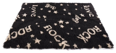 Vetbed Rock Zwart / Beige Gerecycled - 75x50 cm