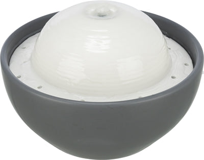 Trixie Vital Dome Drinkfontein Keramiek Grijs / Wit - 1.5 ltr 20x10x20 cm