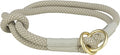 Trixie Halsband Hond Soft Half-Slip Grijs / Lichtgrijs - 40x1 cm