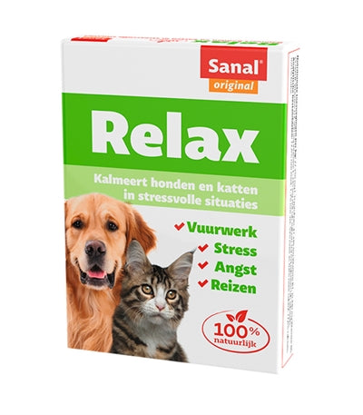Sanal Dog / Cat Relax Kalmeringstablet - 15 Tabletten