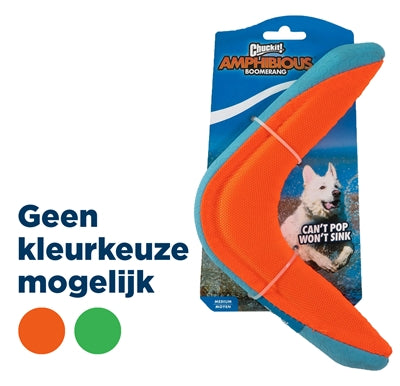 Chuckit Amphibious Boomerang Assorti - M 25x18x3 cm