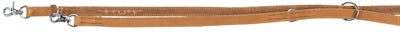 Trixie Hondenriem Rustic Heartbeat Verstelbaar Vetleer Bruin - 200x2 cm