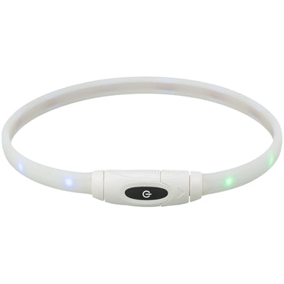 Trixie Lichtgevende Halsband Hond Usb Siliconen Oplaadbaar Meerkleurig - 65x1.6 cm