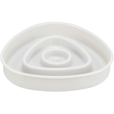 Trixie Voerbak Slowfeeding Kunststof / TPR Grijs - 15x15 cm 350 ml