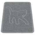 Trixie Kattenbakmat Kattensilhouet PVC Lichtgrijs - 48x35 cm