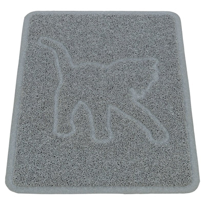 Trixie Kattenbakmat Kattensilhouet PVC Lichtgrijs - 48x35 cm