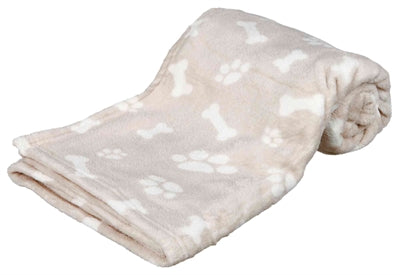 Trixie Hondendeken Kenny Fleece Bot / Pootjes Beige - 75x50 cm