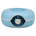 Trixie Speeldonut Vilt Blauw - 60x60 cm