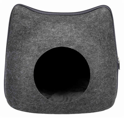 Trixie Relax Iglo Kat Vilt Grijs - 38x37x35 cm