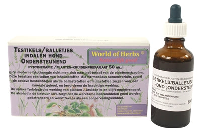 World Of Herbs Fytotherapie Testikel / Balletjes Indalen Hond - 50 ml