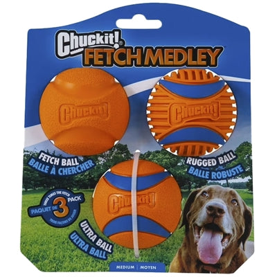 Chuckit Fetch Medley Gen 3 - medium 3 st