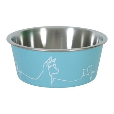 Zolux Love Voerbak Hond Blauw - 20.6 cm 1.7 ltr