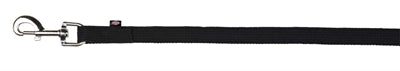 Trixie Hondenriem Sleeplijn Singelband Zwart - 20 mm X 10 Mtr