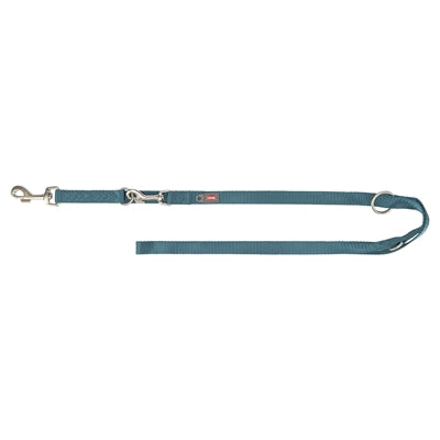 Trixie Hondenriem Premium Verstelbaar Petrol Blauw - 200x1.5 cm