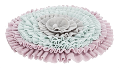 Trixie Junior Snuffelmat Zacht Roze / Mintgroen / Grijs - 38x38 cm