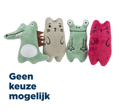 Trixie Dieren Pluche Met Catnip Assorti - 11 cm