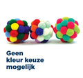 Happy Pet Tabby Patch Pom Pom Bal Assorti - 4.5x4.5x4.5 cm