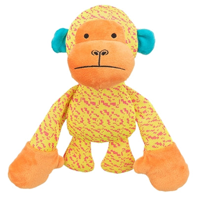 Trixie Aap Stof Geel / Oranje - 27x26x10.5 cm