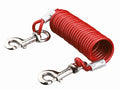 Trixie Aanleglijn Met Spiraalkabel Rood - 5 Mtr