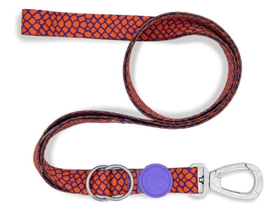 Morso Hondenriem Verstelbaar Gerecycled Urban Lizard Rood - 75-230x1.5 cm 1-4 kg