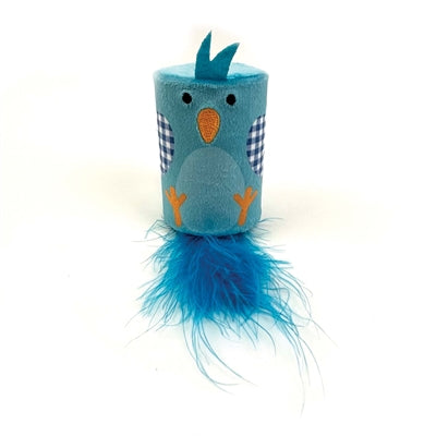 Happy Pet Tabby Patch Vogel Ratel En Roller Blauw - 18x7x7 cm