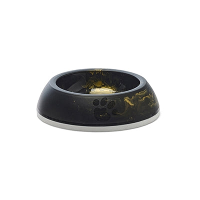 Savic Voerbak Kat Delice Marble Zwart / Goud - 10.5x10.5x4 cm 200 ml