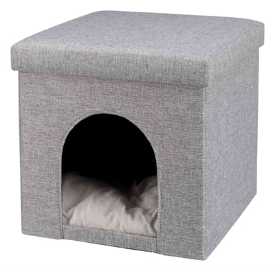 Trixie Poef Kattenmand Relax-Iglo Alois Grijs - 40x40x38 cm