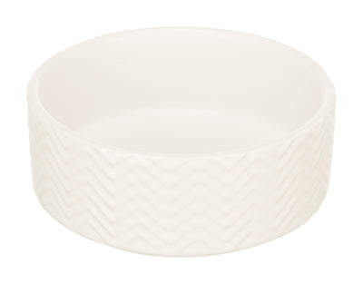 Trixie Voerbak / Drinkbak Wave Keramiek Wit - 16 cm 900 ml
