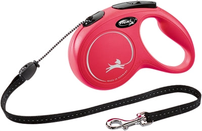 Flexi Rollijn Classic Cord Rood - M 5 Mtr