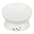 Trixie Voerbak / Drinkbak Dogs Keramiek Verhoogd Wit - 17x17x13.5 cm