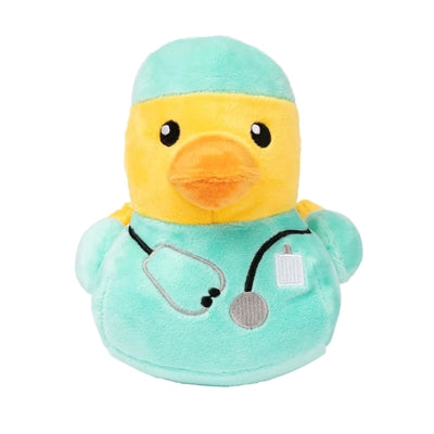 Fuzzyard Duck Ducktor Pluche - 16x15x17 cm