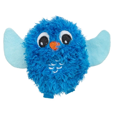 Trixie Uil Pluche Met Kattenkruid / Catnip Blauw - 9 cm