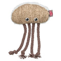 Trixie Kwal Stof / Pluche Met Kattenkruid / Catnip Beige / Wit - 14 cm