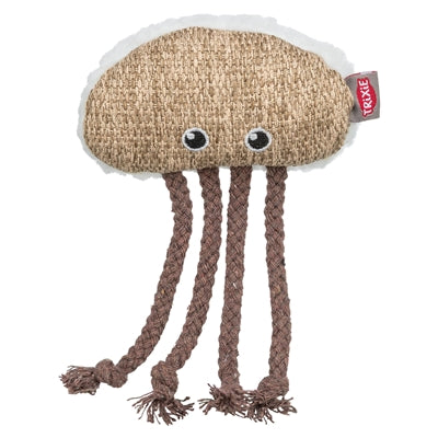 Trixie Kwal Stof / Pluche Met Kattenkruid / Catnip Beige / Wit - 14 cm