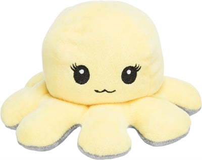 Trixie Octopus Omkeerbaar Pluche Grijs / Geel - 19 cm