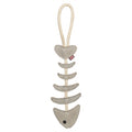 Trixie Visgraat Leer Met Touw - 43 cm