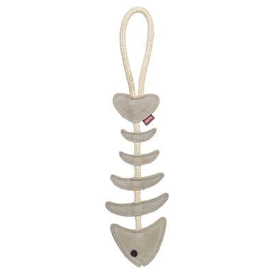 Trixie Visgraat Leer Met Touw - 43 cm