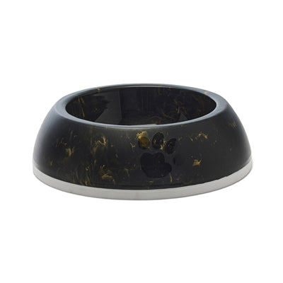 Savic Voerbak Delice 3 Marble Zwart / Goud - 26x26x8 cm 1.2 ltr